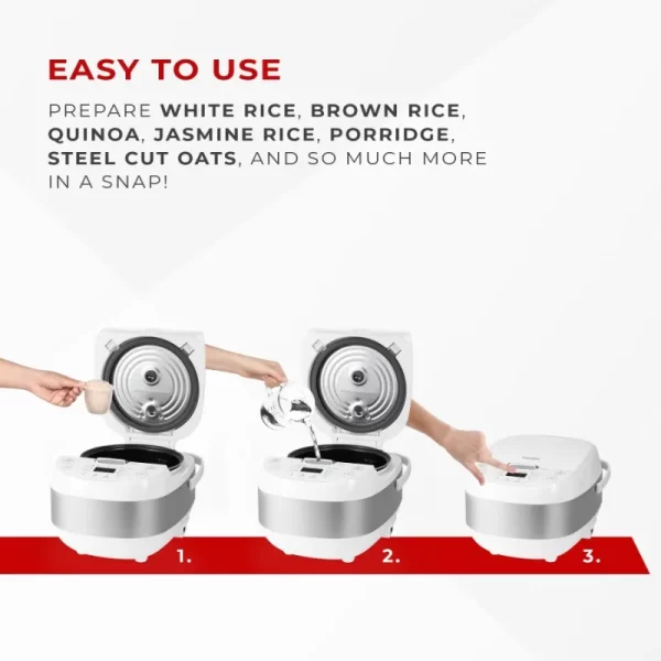 CUCKOO CR-0605F 6-Cup (Uncooked) / 12-Cup (Cooked)  Rice Cooker with Nonstick Inner Pot, 13 Menu Options - Image 3