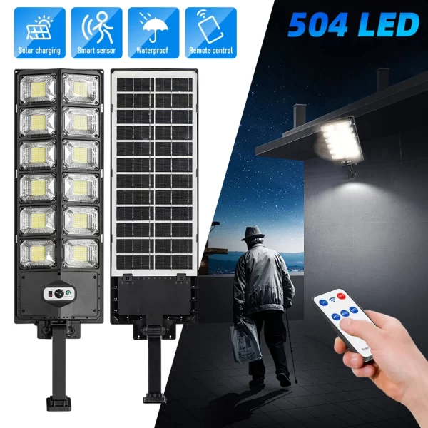 504 LED Powerful Solar Motion Sensor External Waterproof Outdoor Light - Image 7