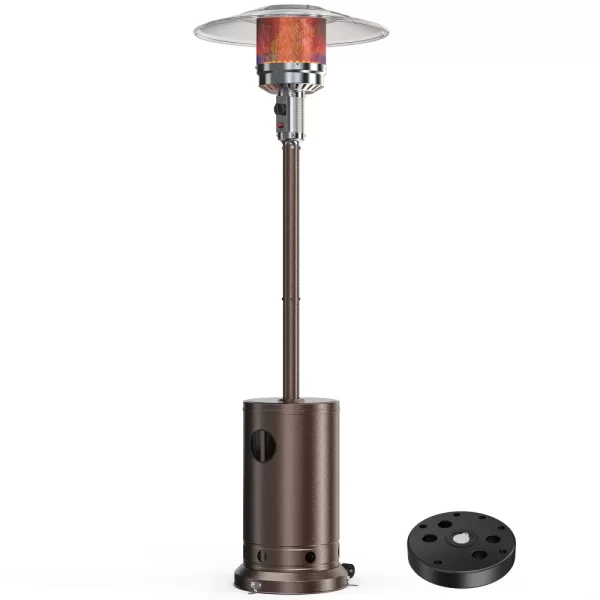 Propane Patio Heater with Tabletop, Double-Layer Stainless Steel Burner and Safety Protection System, Outdoor Patio - Image 7