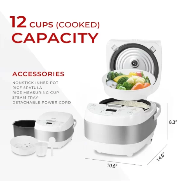 CUCKOO CR-0605F 6-Cup (Uncooked) / 12-Cup (Cooked)  Rice Cooker with Nonstick Inner Pot, 13 Menu Options - Image 2