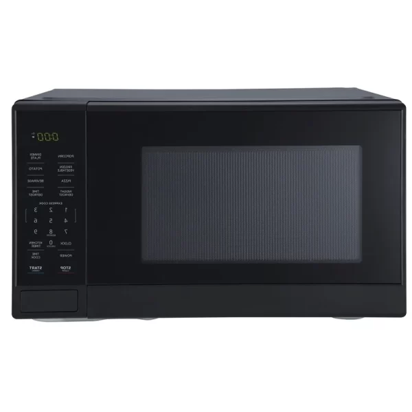 1000W Countertop Microwave Oven 1.1 Cu Ft with 10 Power Levels One Touch Cooking Safety Lock Express Cook Defrost LED Display