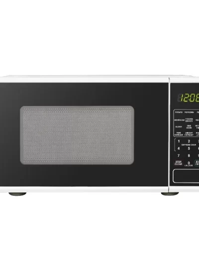 Mainstays 0.7 Cu ft Countertop Microwave Oven, 700 Watts, White