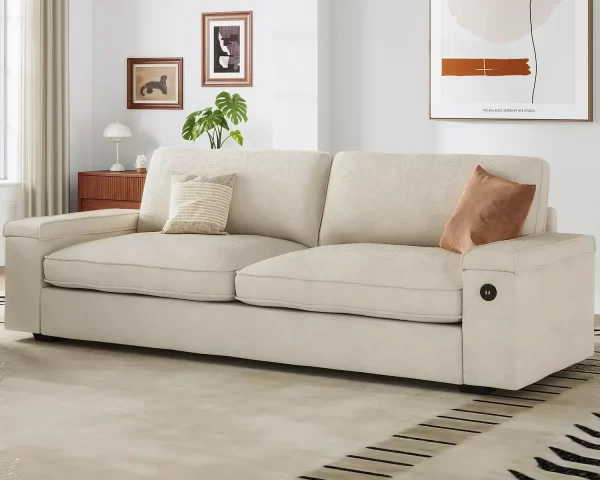 Modern Sofas Couches for Living Room, Comfy Couch with Extra Deep Seats, Oversized Loveseat Sofa with Storage - Image 9