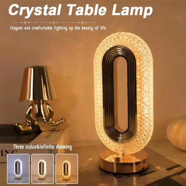 3 Color Dimmable with Touch Control Table Lamp