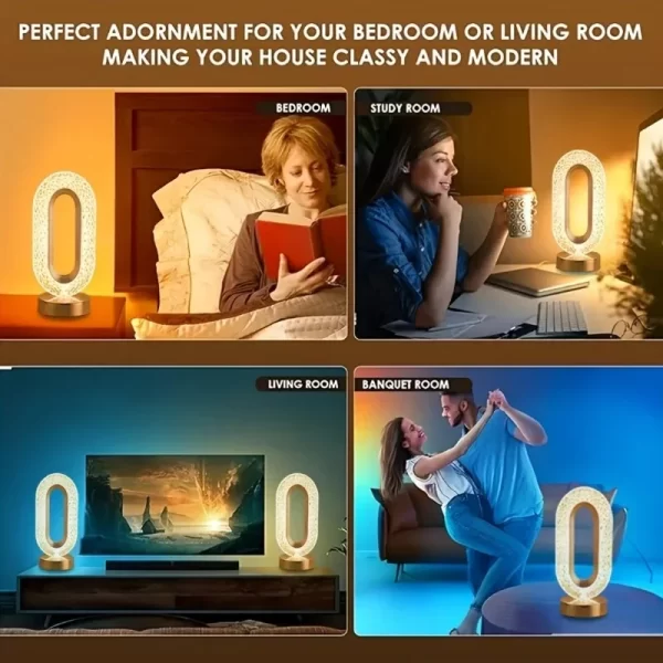3 Color Dimmable with Touch Control Table Lamp - Image 2