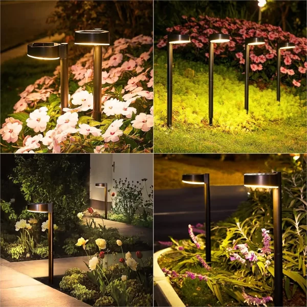 2/4/8 Pack Solar Pathway Bright 12 LED Solar Lights Outdoor for Yard - Image 6