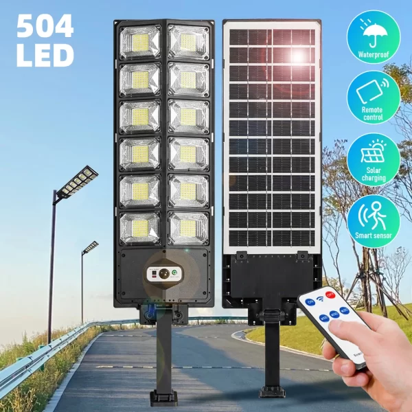 504 LED Powerful Solar Motion Sensor External Waterproof Outdoor Light