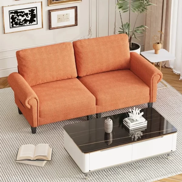 Modular 60 Inch Loveseat Sectional Couches for Living and Dining Room
