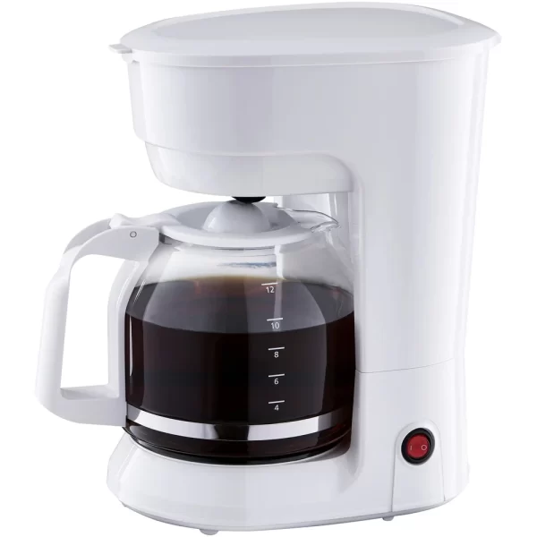12 Cup Coffee Maker 1.8L Plastic Glass Auto Keep Warm Indicator Light Dishwasher Safe - Image 2