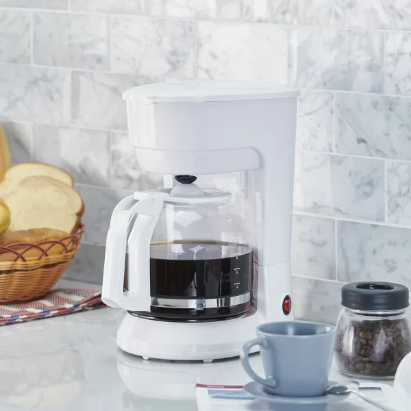 12 Cup Coffee Maker 1.8L Plastic Glass Auto Keep Warm Indicator Light Dishwasher Safe - Image 3