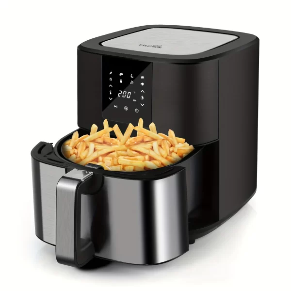 KitCook Large Air Fryer, 1500W 7QT Air Fryer Cooker, Adjustable Temperature 100-400°F, 8 Presets Menu, Digital Touch Screen - Image 2