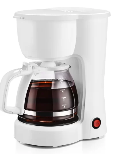 5-Cup Coffee Maker Automatic Shut-Off Keep Warm Function Easy Operation Ideal